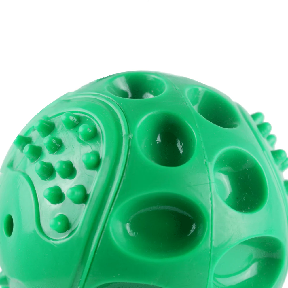 Goofy Tails Hard Squeaky Rubber Ball Toy and Dogsee Veda Shed Control Coconut Oil Shampoo for Dogs Combo - Image 3