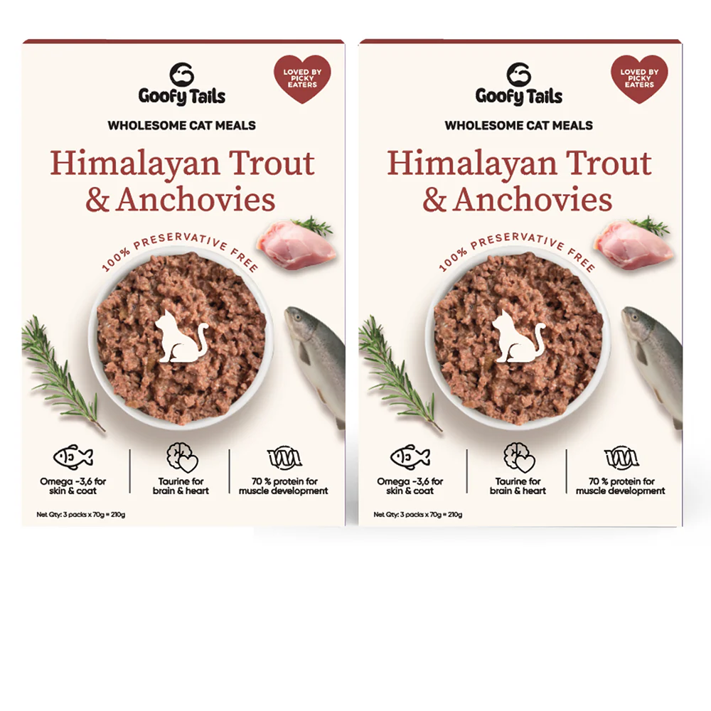 Goofy Tails Himalayan Trout & Anchovies Cat Meals - Image 6
