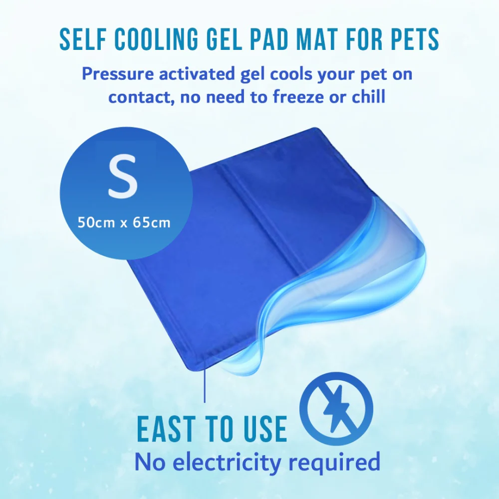 Goofy Tails Pressure Activated Cooling Mat for Dogs and Cats (Blue) - Image 2