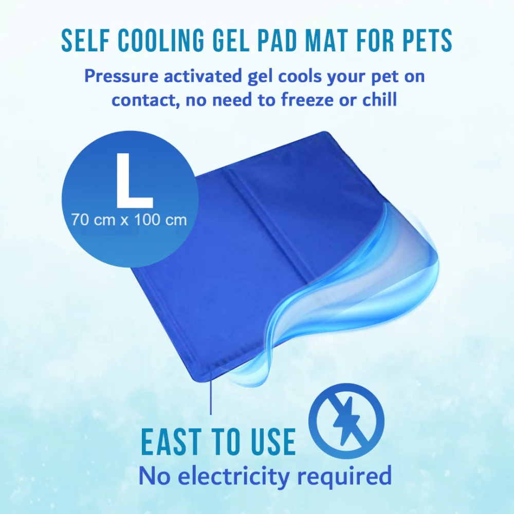 Goofy Tails Pressure Activated Cooling Mat for Dogs and Cats (Blue) - Image 3