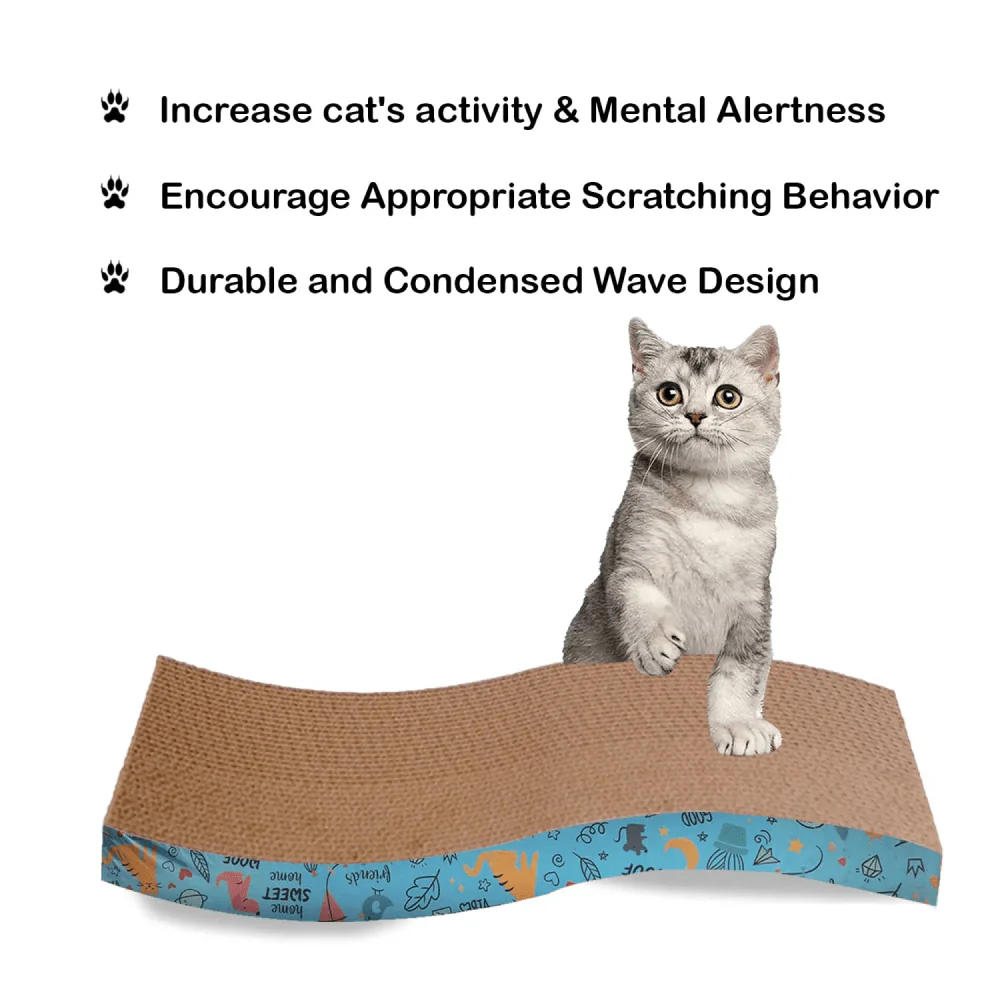 Goofy Tails Scratcher for Cats (Yellow) - Image 4