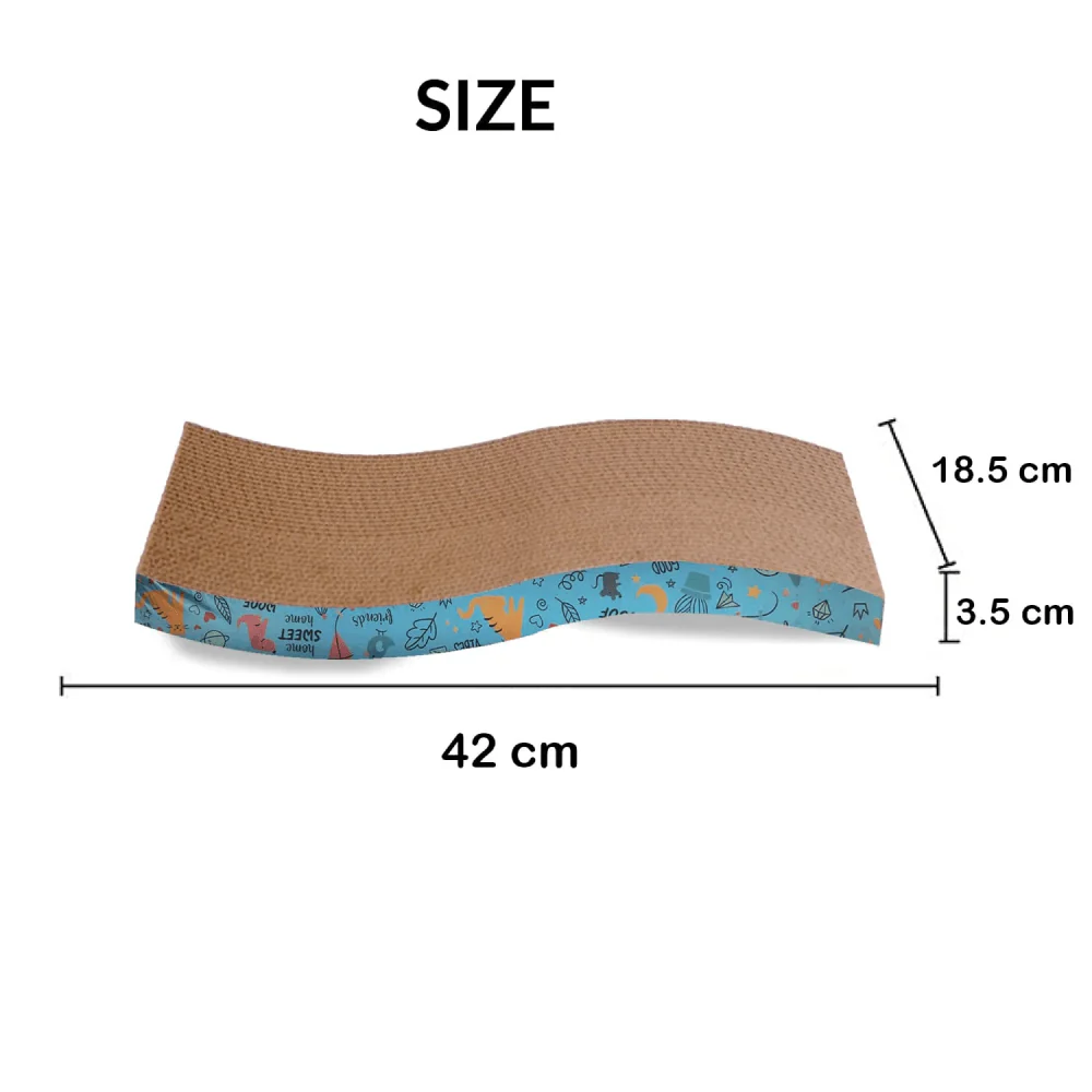 Goofy Tails Scratcher for Cats (Yellow) - Image 6
