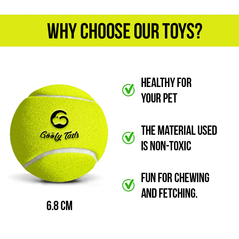 Goofy Tails Sport Tennis Ball Toy for Dogs (Green) - Image 4