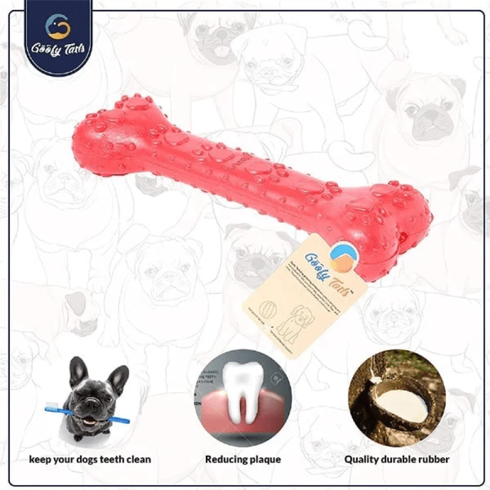 Goofy Tails Super Dog Spike + Hole + Bone Medium Toy for Dogs (Pack of 3) - Image 4