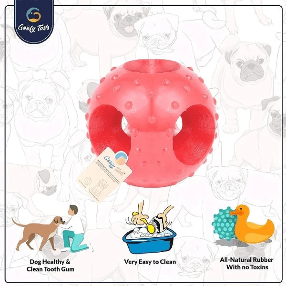 Goofy Tails Super Dog Spike + Hole + Bone Medium Toy for Dogs (Pack of 3) - Image 5