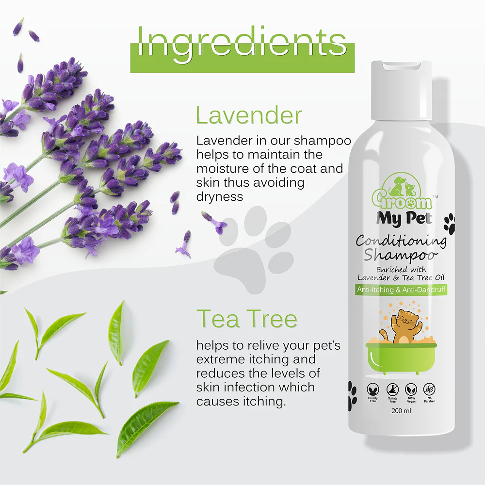 Groom My Pet Anti Itch & Dandruff Conditioning Shampoo for Cats - Image 3
