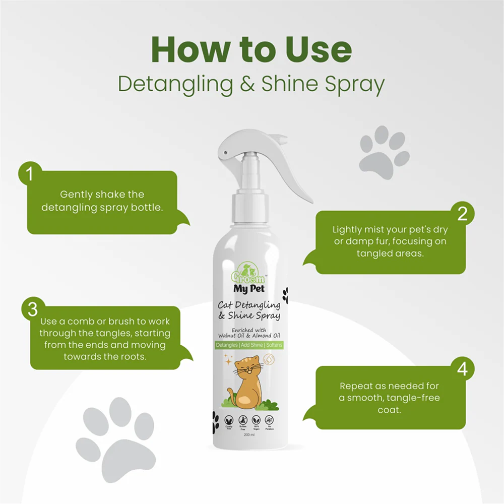 Groom My Pet Detangling and Shine Spray for Cats - Image 5