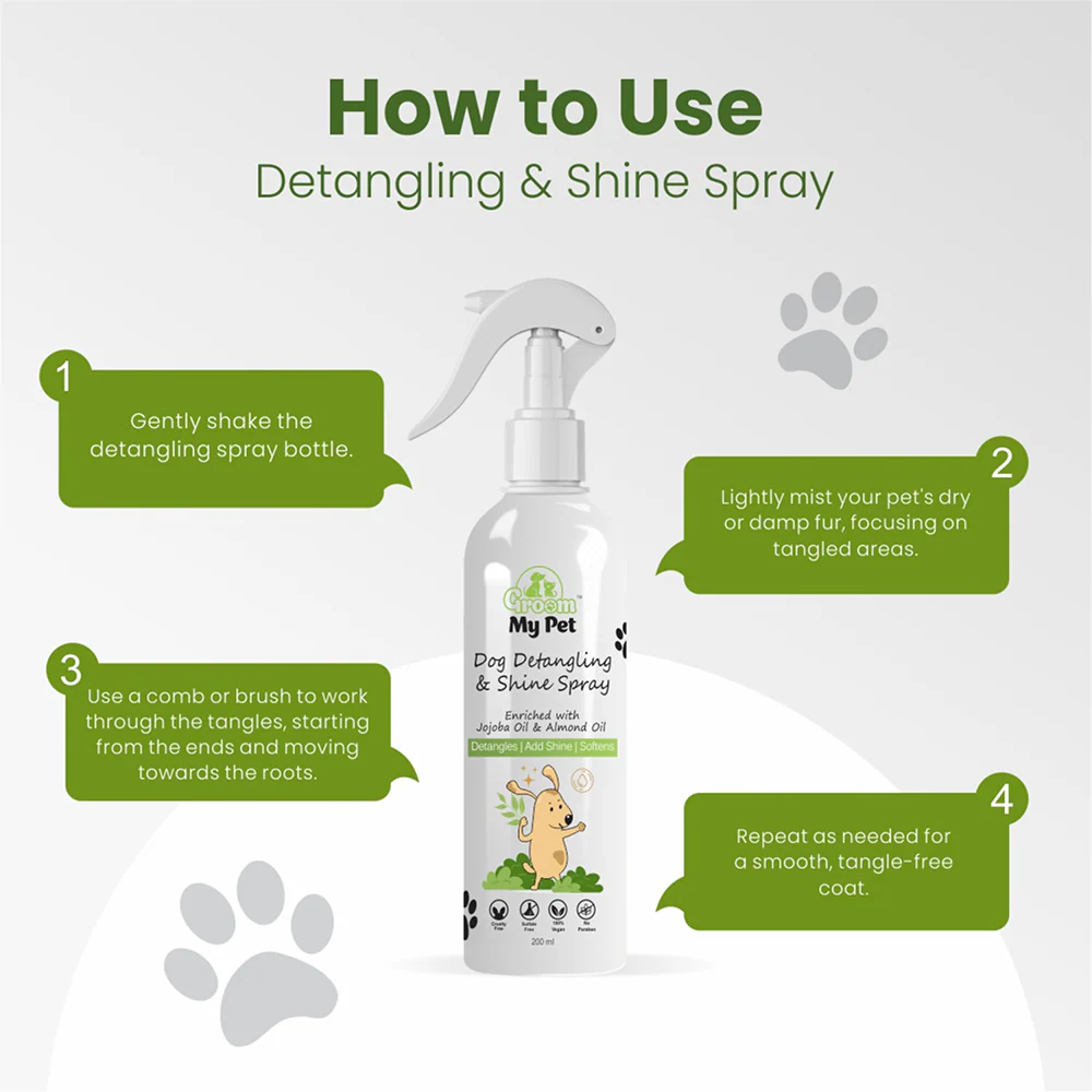 Groom My Pet Detangling and Shine Spray for Dogs - Image 5
