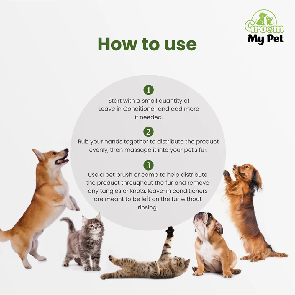 Groom My Pet Leave In Conditioner No Rinse Formula for Dogs and Cats - Image 5