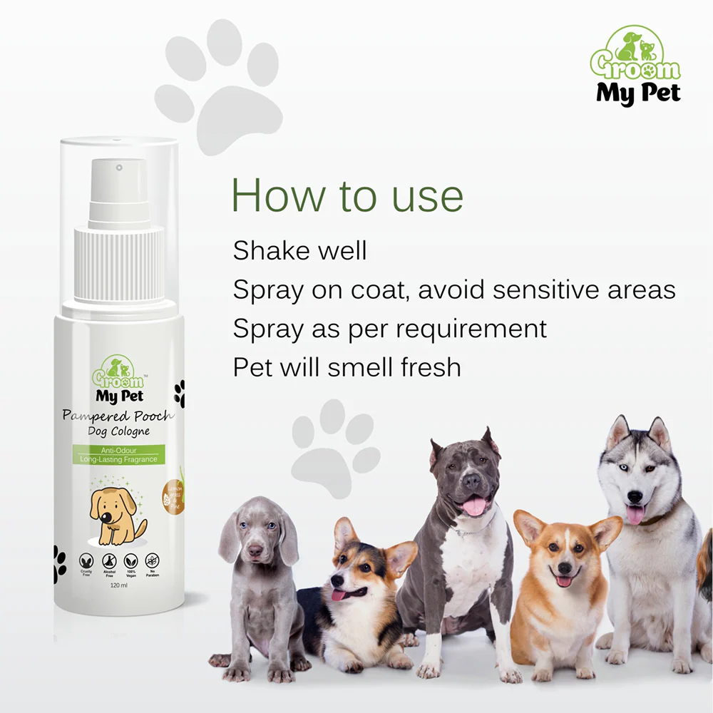 Groom My Pet Lemongrass & Pine Pampered Pooch Cologne for Dogs - Image 6