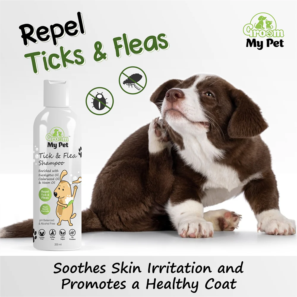 Groom My Pet Tick and Flea Shampoo for Dogs - Image 2