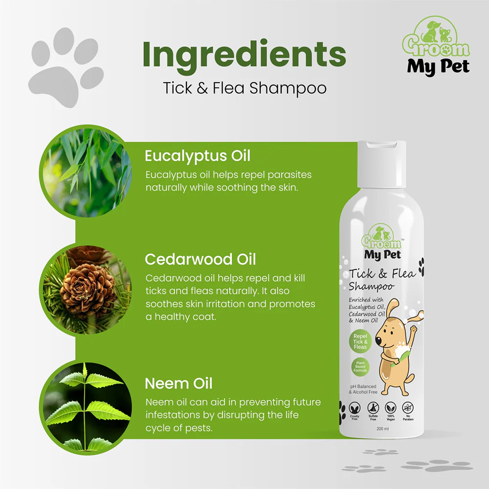 Groom My Pet Tick and Flea Shampoo for Dogs - Image 5
