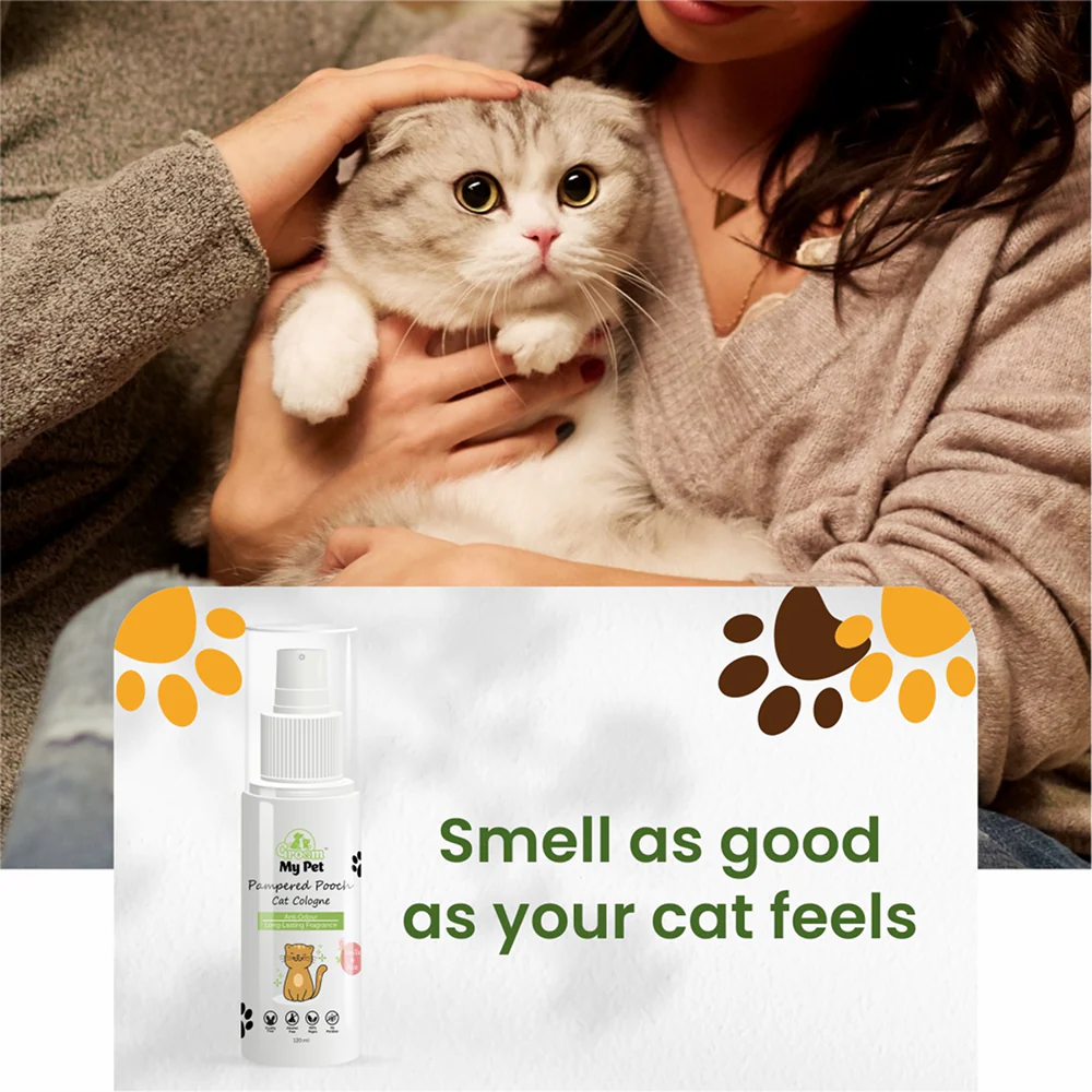 Groom My Pet Vanilla and Rose Pampered Pooch Cologne for Cats - Image 4