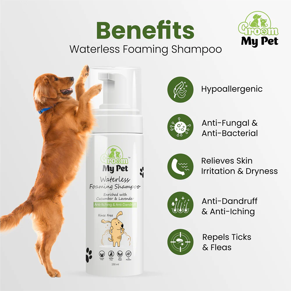 Groom My Pet Waterless Foaming Shampoo for Dogs - Image 2