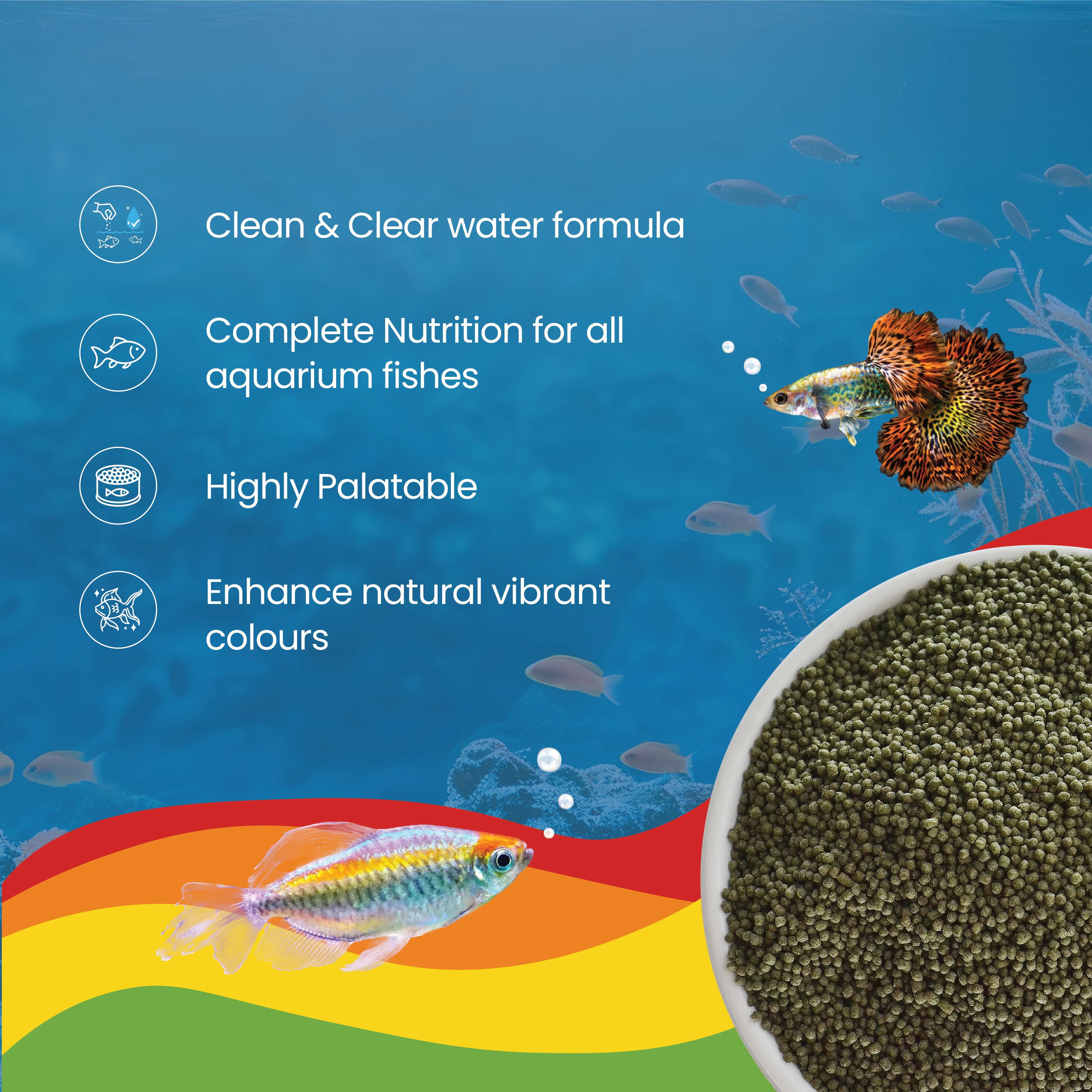 Growel Rainbow Micro 0.9mm Floating Pellet for Fish - Image 5