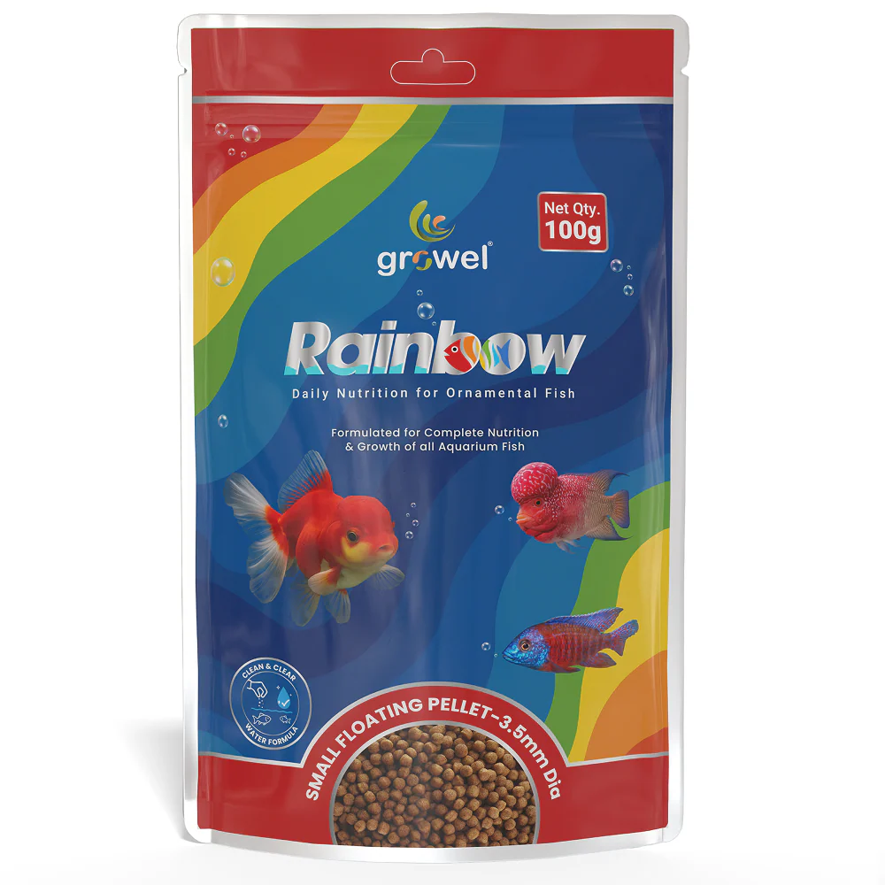 Growel Rainbow Small 3.5mm Floating Pellet for Fish