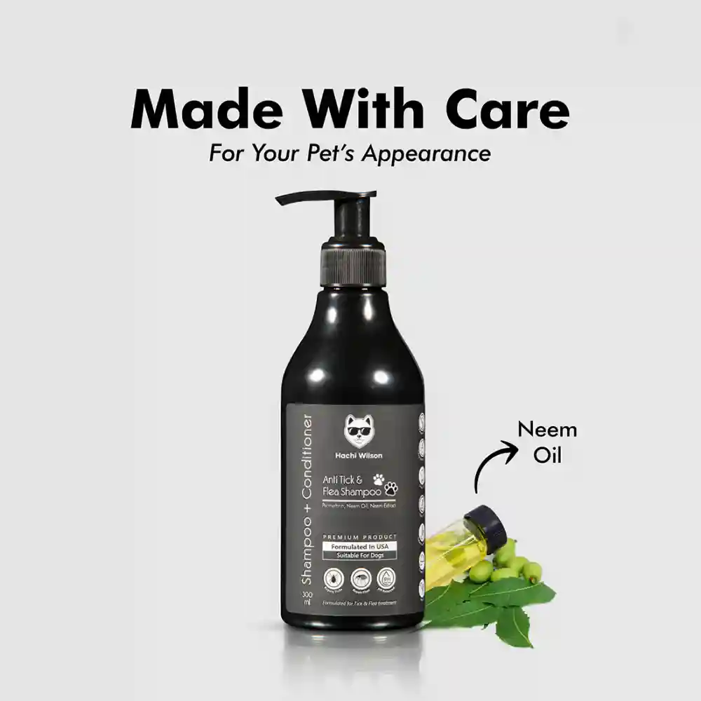 Hachi Wilson Premium Anti-Tick & Flea Shampoo for Dogs and Cats - Image 3