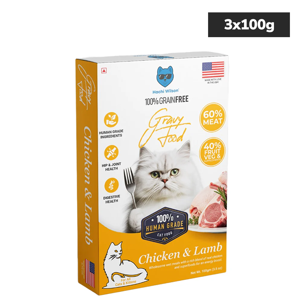 Hachi Wilson Premium Chicken and Lamb Gravy Cat Wet Food - Image 5