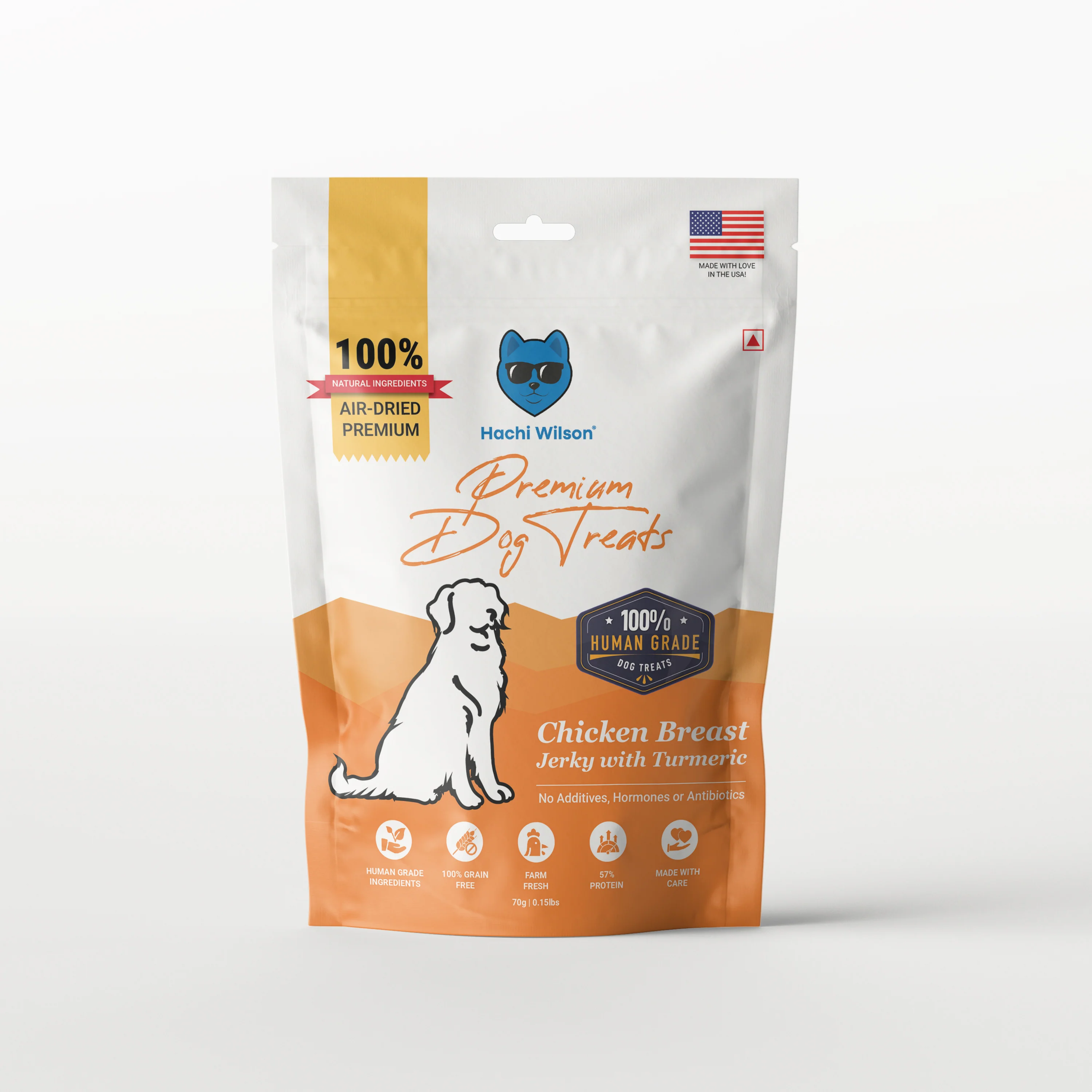 Hachi Wilson Premium Chicken Breast with Turmeric Jerky Dog Treat - Image 7