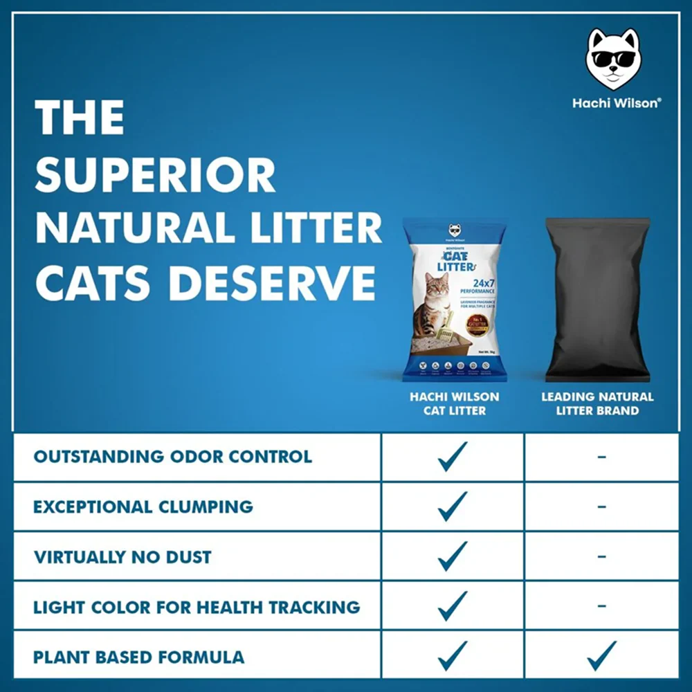 Hachi Wilson Scented Natural Bentonite White Sand Cat Litter - Image 2