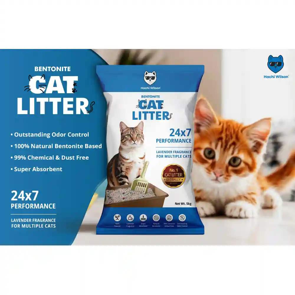 Hachi Wilson Scented Natural Bentonite White Sand Cat Litter - Image 7