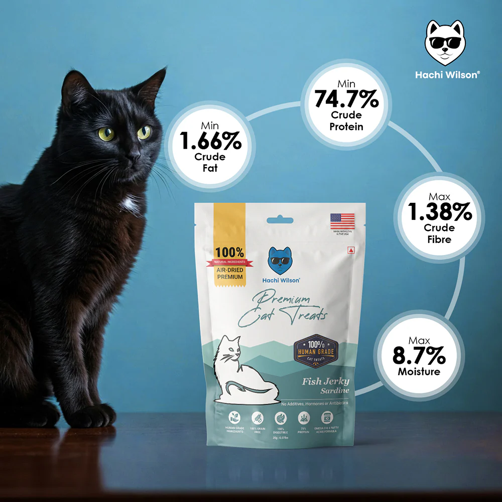 Hachi Wilson Premium Sardine Fish Jerky Cat Treat - Image 2