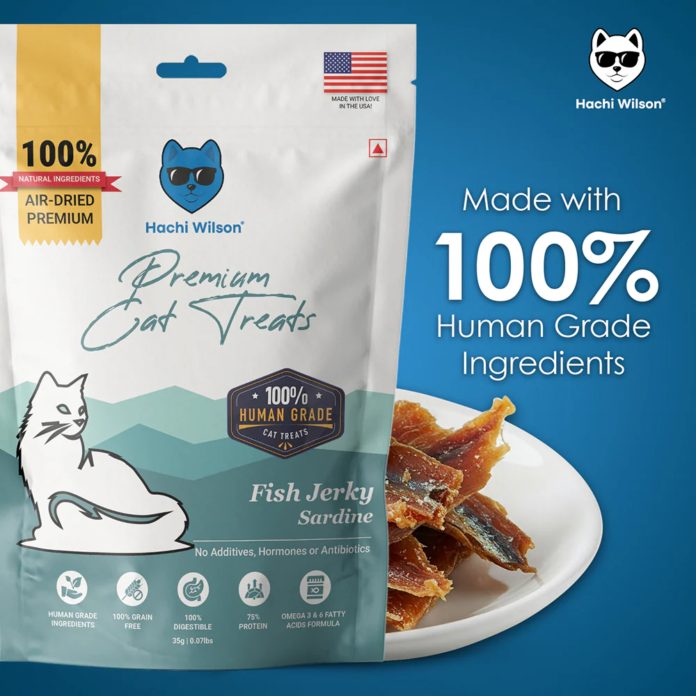 Hachi Wilson Premium Sardine Fish Jerky Cat Treat - Image 4
