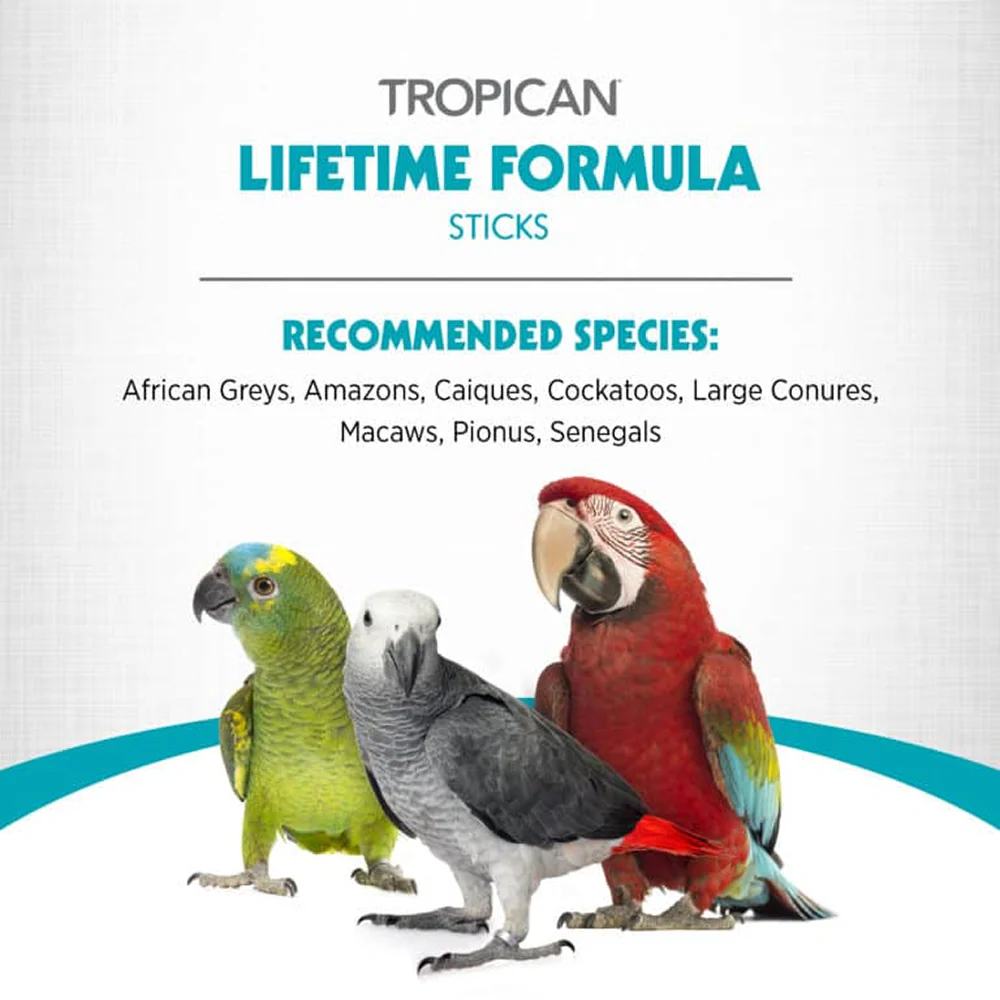 Hagen Tropican Lifetime Formula Sticks Bird Food - Image 5