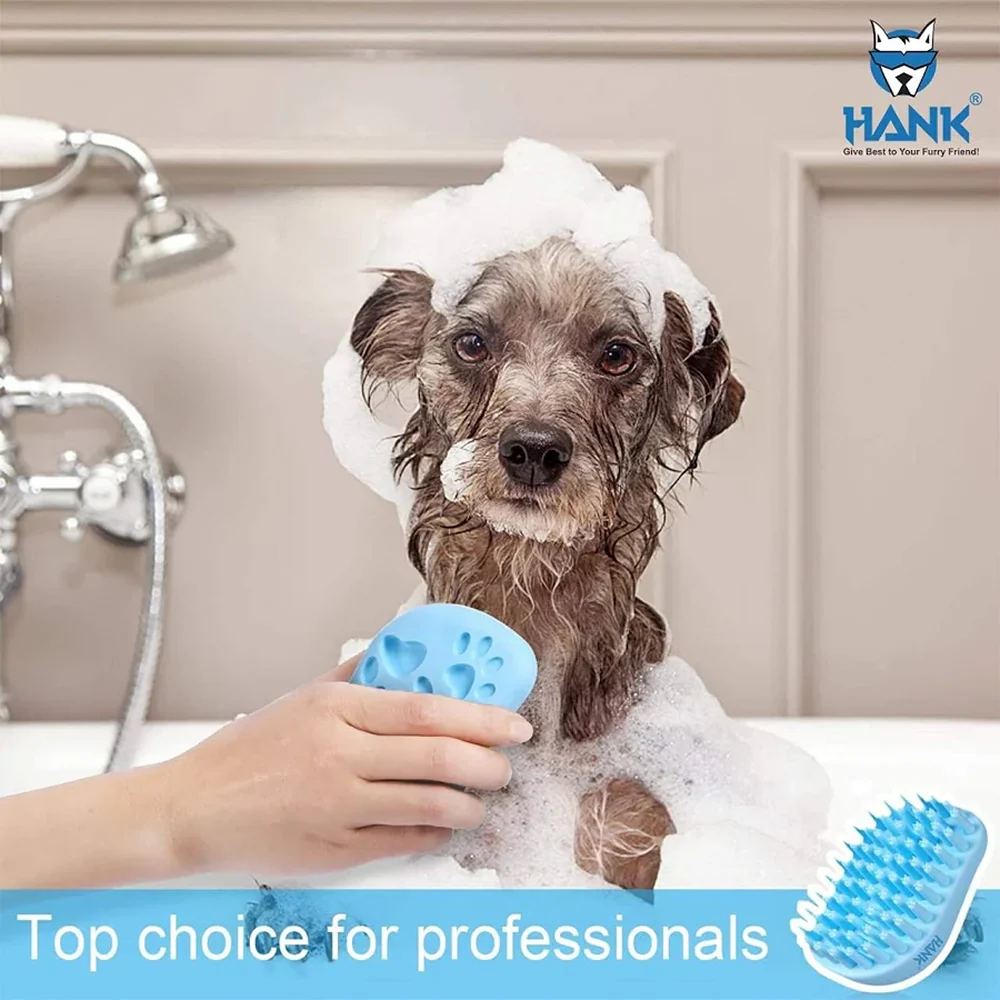 Hank 3 in 1 Bath Brush for Pets (Blue) - Image 6