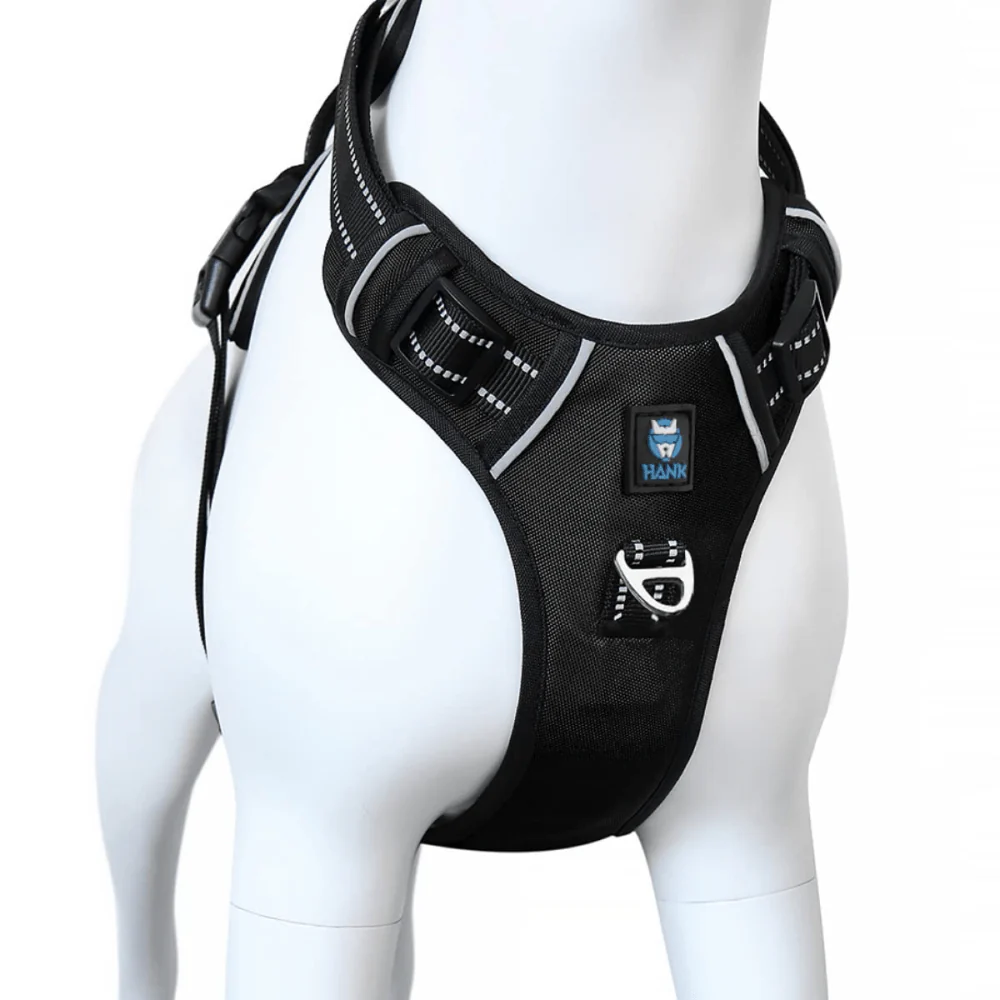Hank 3M Reflective Harness for Puller Dogs (Black) - Image 8