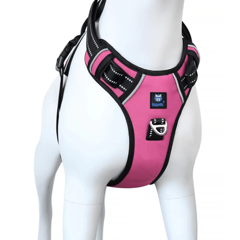 Hank 3M Reflective Harness for Puller Dogs (Pink) - Image 9