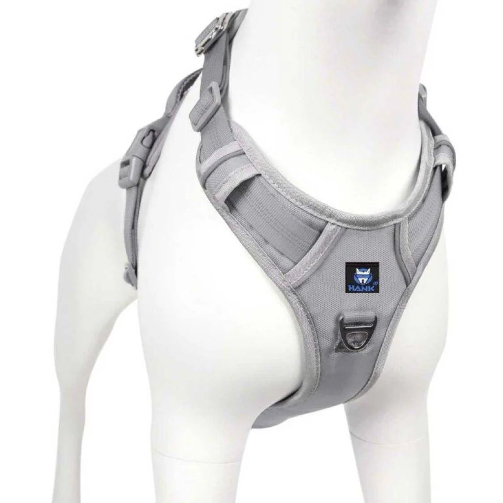 Hank 3M Reflective Harness for Puller Dogs (Grey) - Image 8