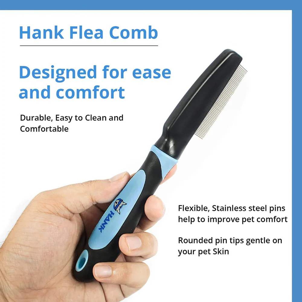 Hank Flea Comb for Pets (Blue) - Image 2