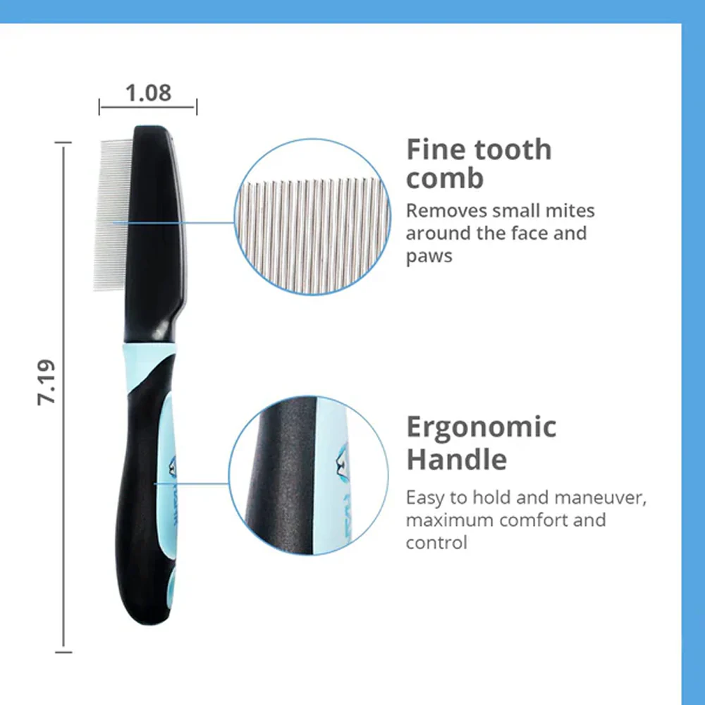 Hank Flea Comb for Pets (Blue) - Image 4