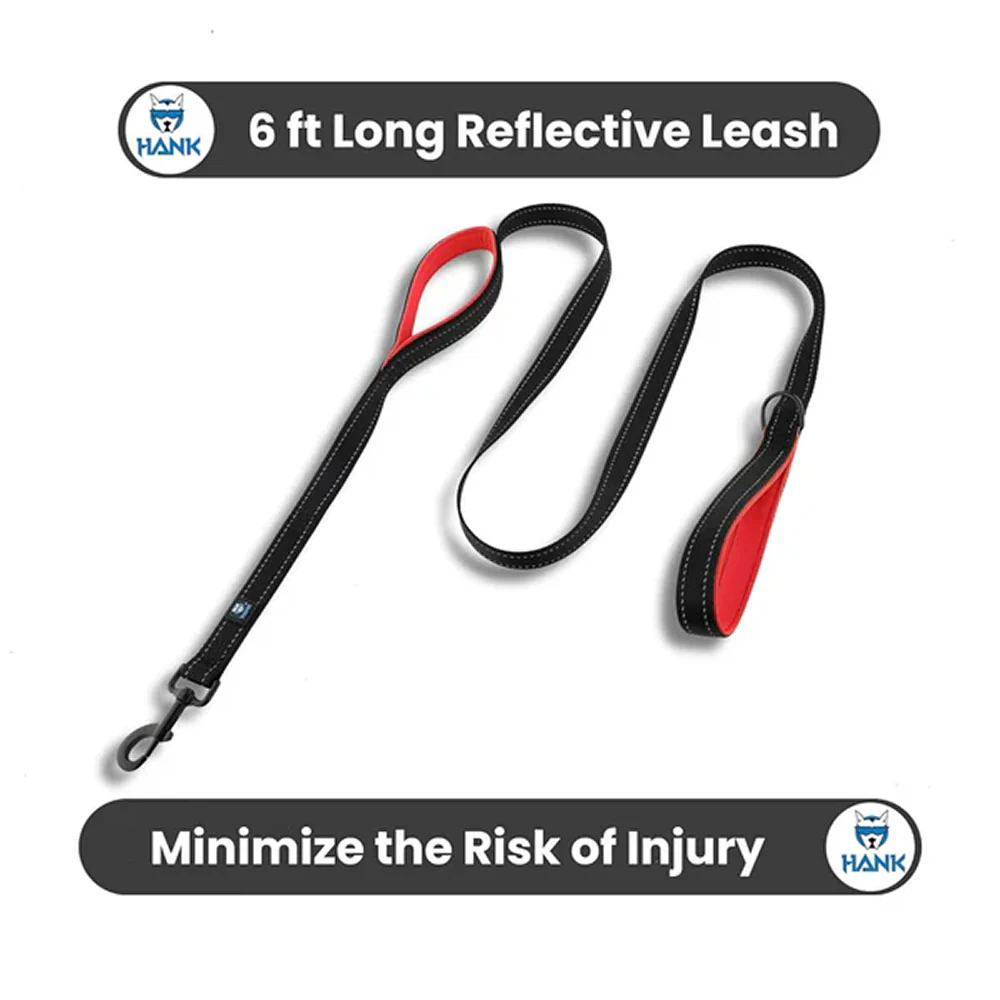 Hank Leash Design for Heavy Puller Dogs (Red) - Image 3