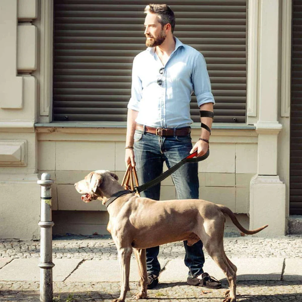Hank Leash Design for Heavy Puller Dogs (Red) - Image 8