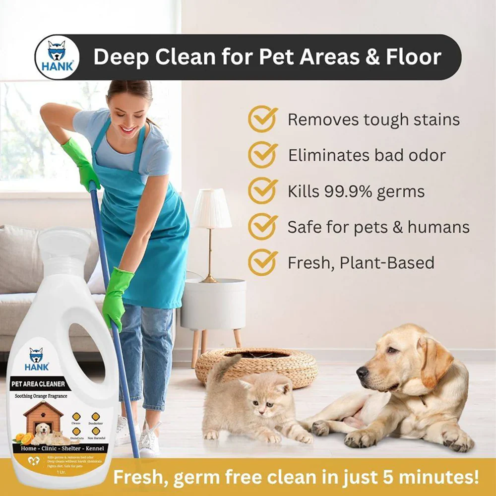 Hank Orange Pet Friendly Floor Cleaner Kennel Wash Floor Cleaner For Dog - Image 2