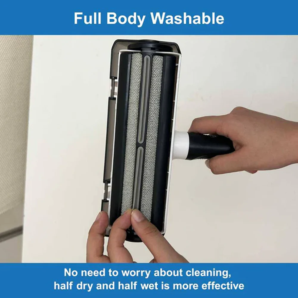 Hank Pet Hair Remover Reusable Lint Remover Roller Brush (Black) - Image 7