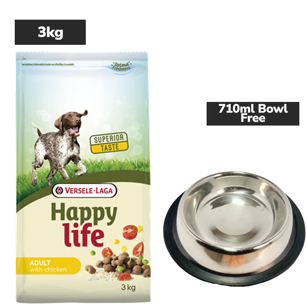 Versele Laga Happy Life Chicken Adult Dog Dry Food - Image 2