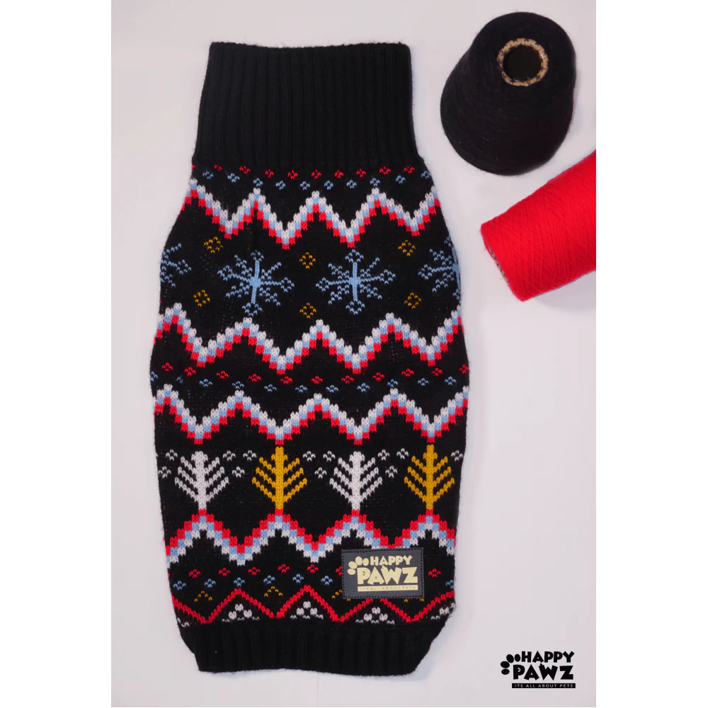 Happy Pawz Color Carnival Jacquard Sweater for Dogs and Cats - Image 2