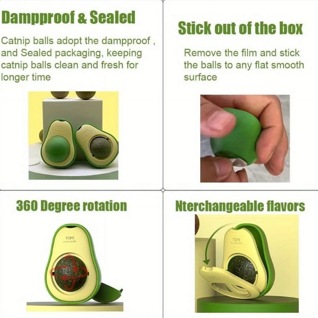 Healing Leaf Avacado Catnip Toys for Cats - Image 4