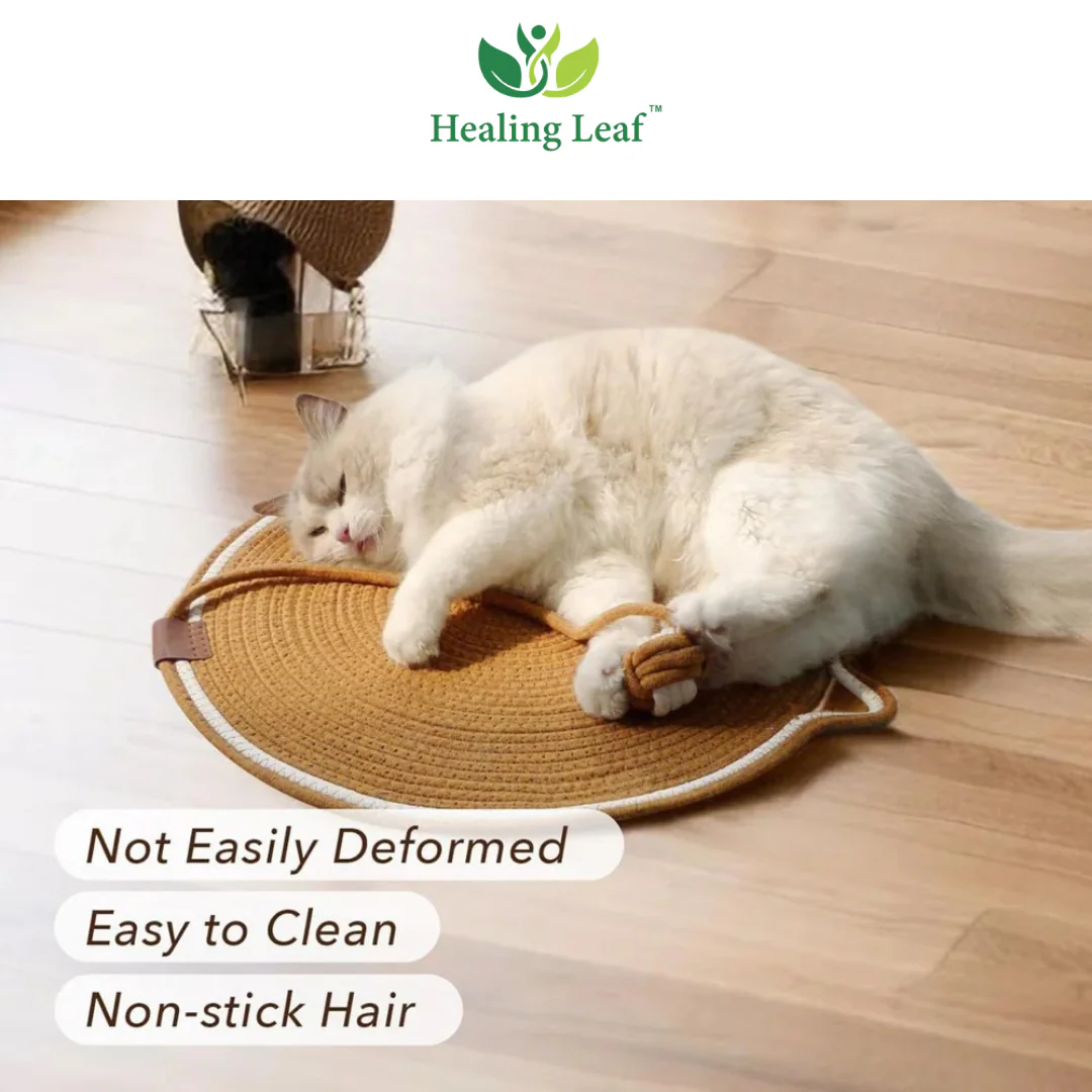 Healing Leaf Eco friendly Scratching Mat for Cats - Image 3