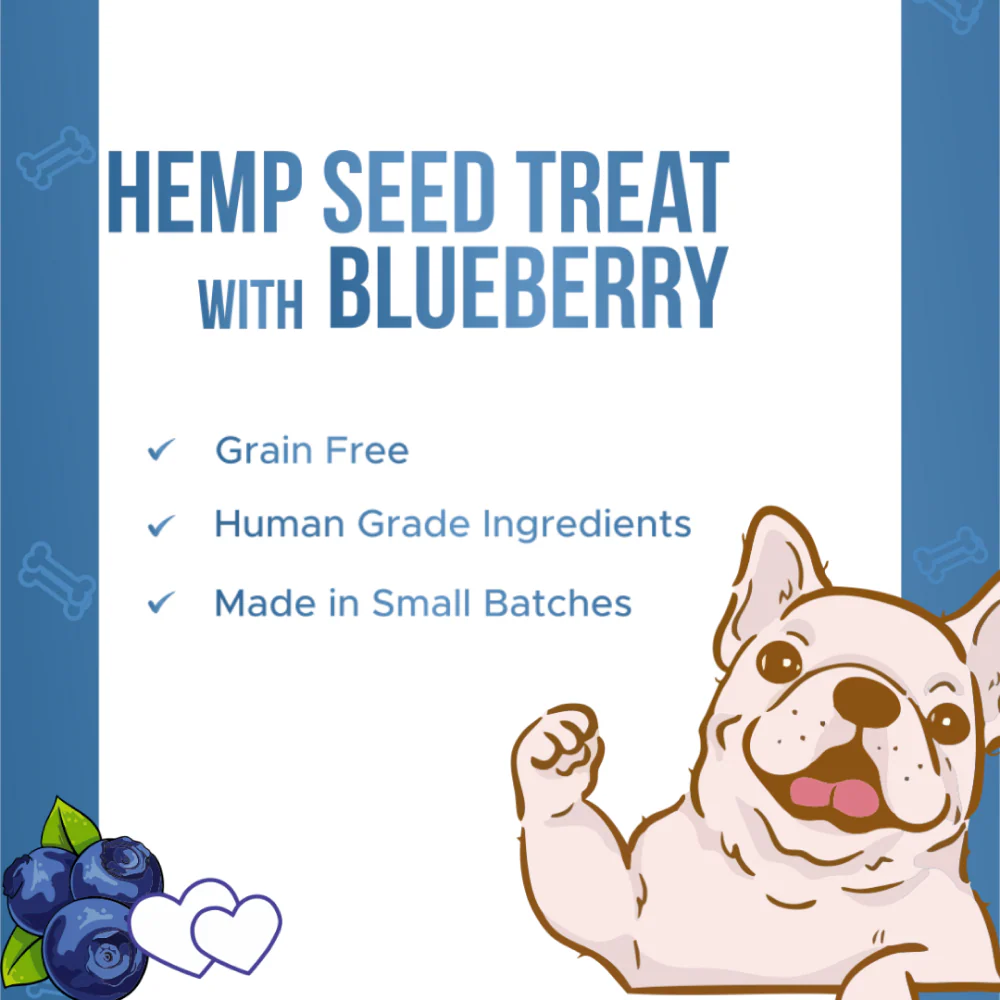 Healing Leaf Hemp Blueberry Treats and Skatrs Treat Hider Toy Combo for Dogs - Image 4