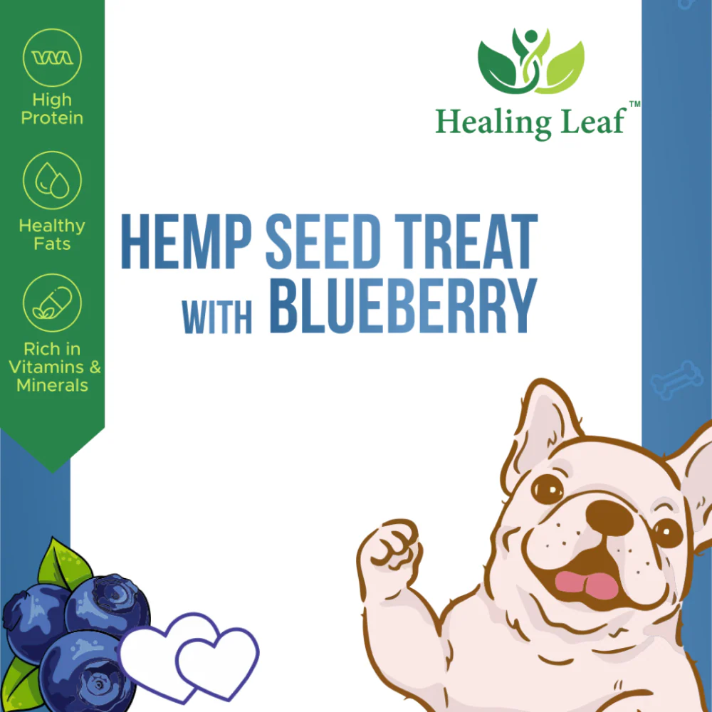 Healing Leaf Hemp Blueberry Treats and Skatrs Treat Hider Toy Combo for Dogs - Image 6