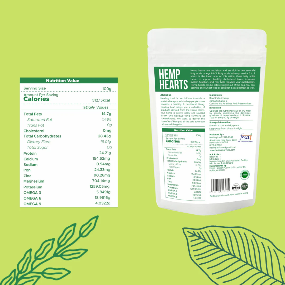 Healing Leaf Hemp Hearts for Dogs and Cats - Image 4