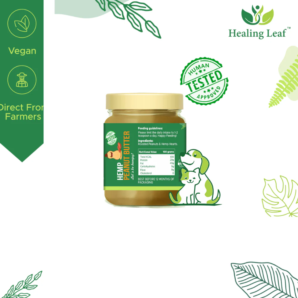 Healing Leaf Hemp Peanut Butter and Kong Classic Toy Combo for Dogs - Image 3