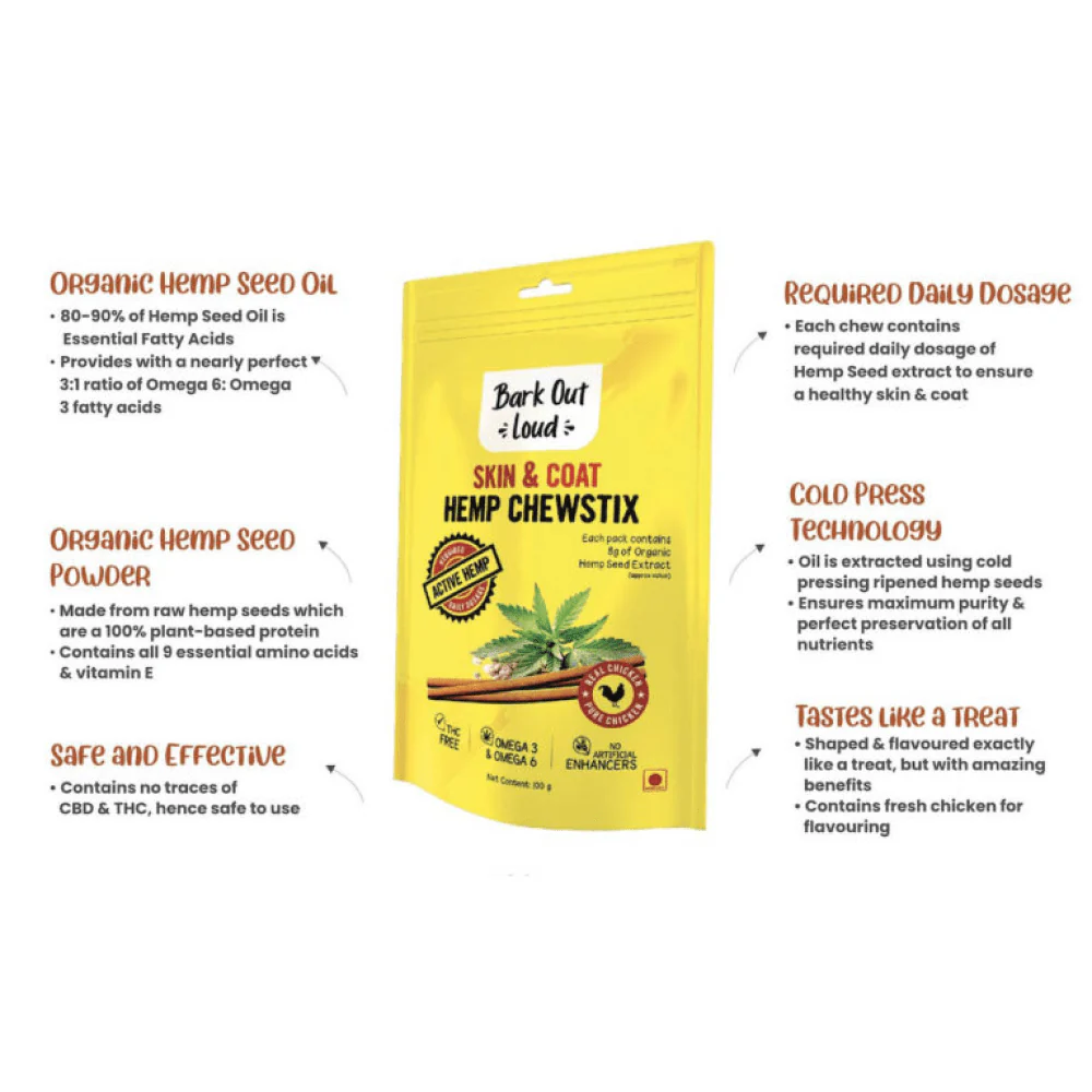Healing Leaf Hemp Peanut Butter and Bark Out Loud Skin & Coat Hemp Chew Stix for Dogs and Cats Combo - Image 10