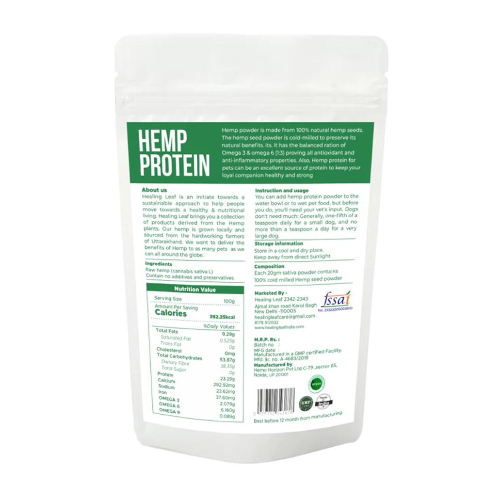 Healing Leaf Hemp Protein Powder for Dogs and Cats - Image 2