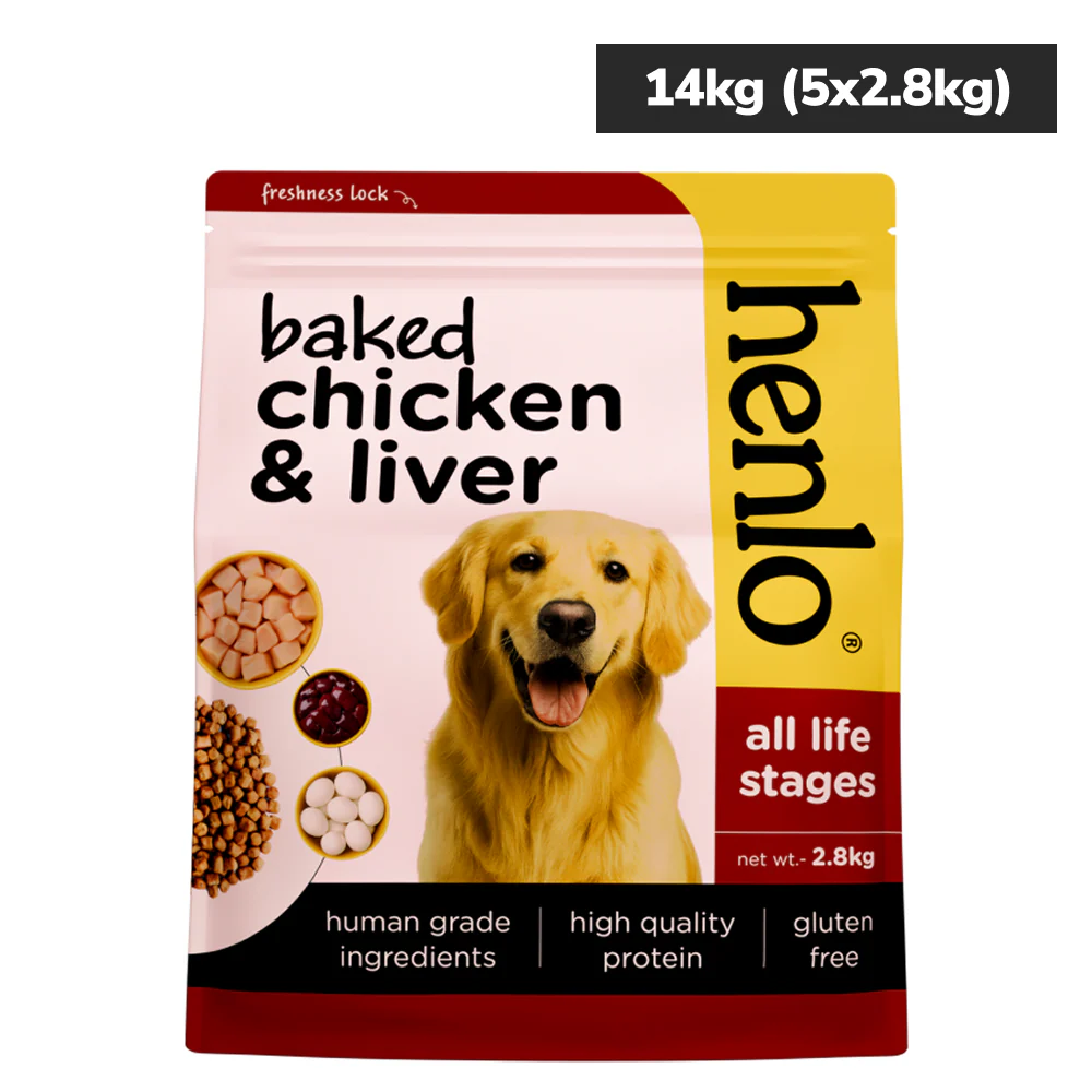 Henlo Baked Chicken & Liver Adult and Puppy Dog Dry Food | 100% human grade ingredients - Image 11