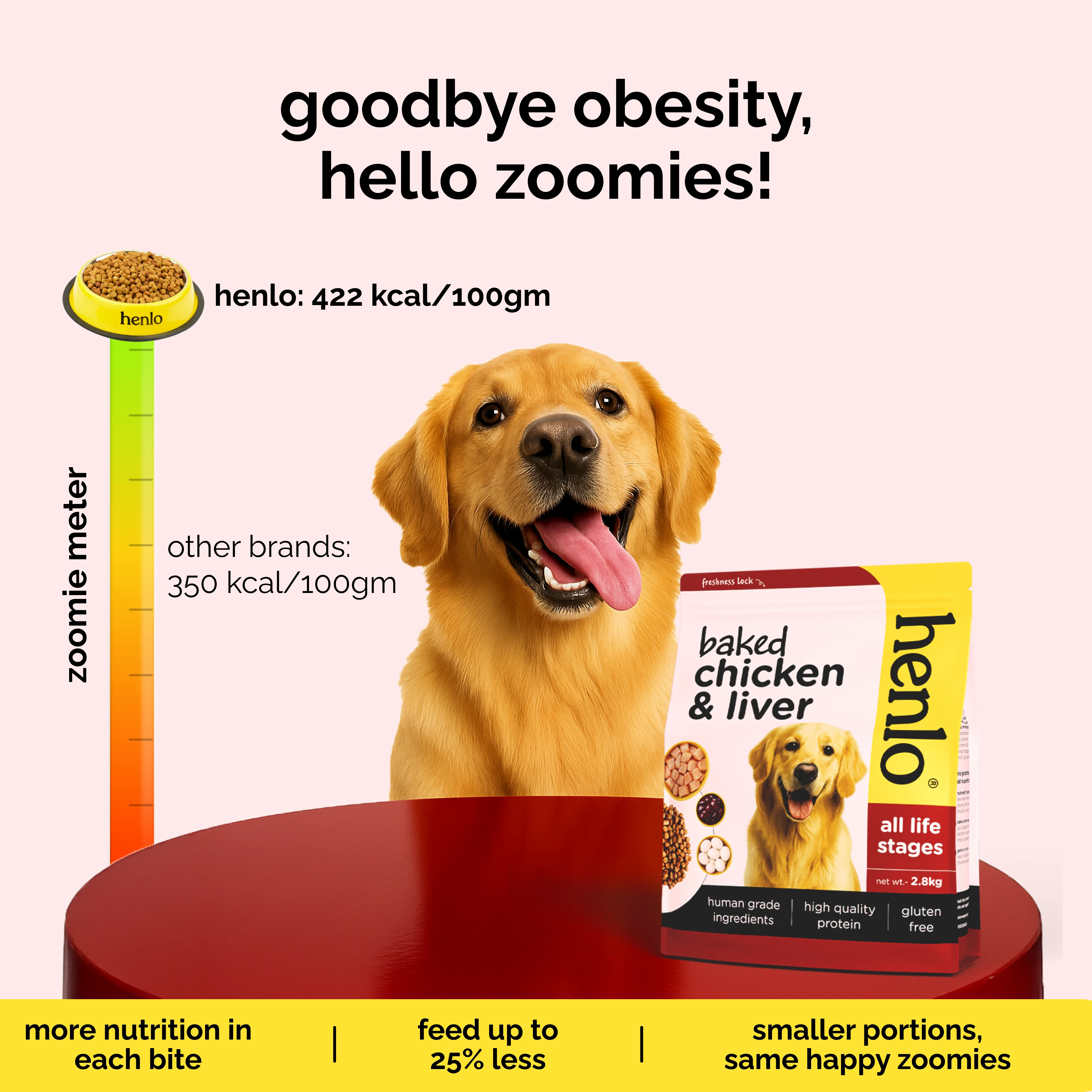 Henlo Baked Chicken & Liver Adult and Puppy Dog Dry Food | 100% human grade ingredients - Image 2